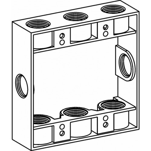 Orbit 2EXB75-8 2-Gang Weatherproof Extension Ring 0.75 Inch Hubs 1 Inch Deep gallery