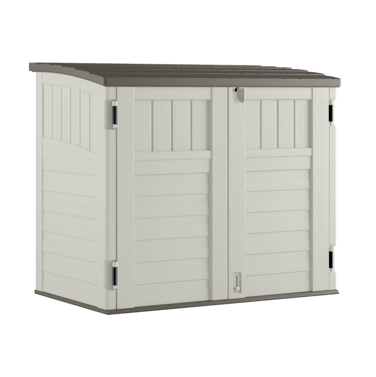 Suncast 34 Cubic Feet Horizontal Backyard Storage Stow Away Shed, Ivory (4 Pack) gallery
