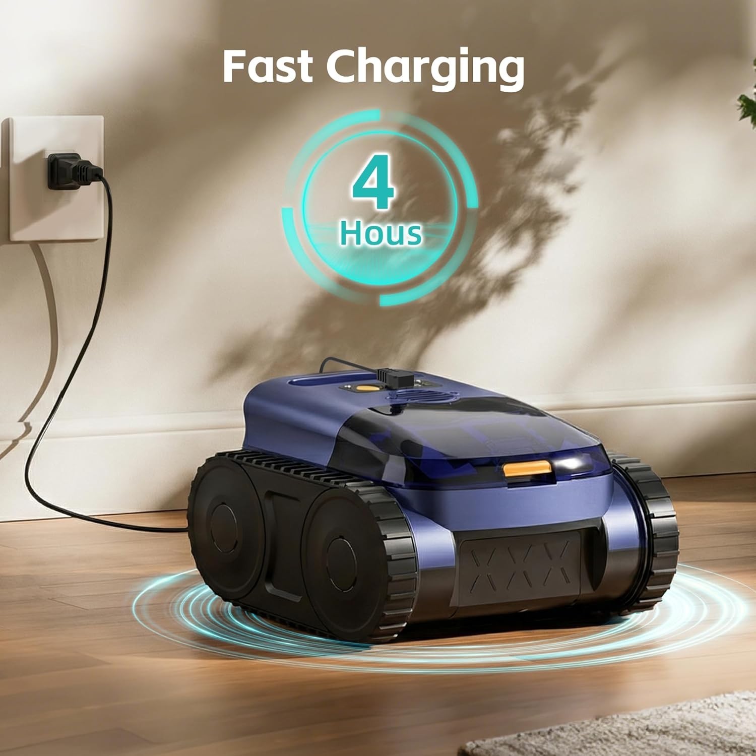 Robotic Pool Cleaner Vaccum AI Sonar Smart Navigation 180-min Battery Life gallery