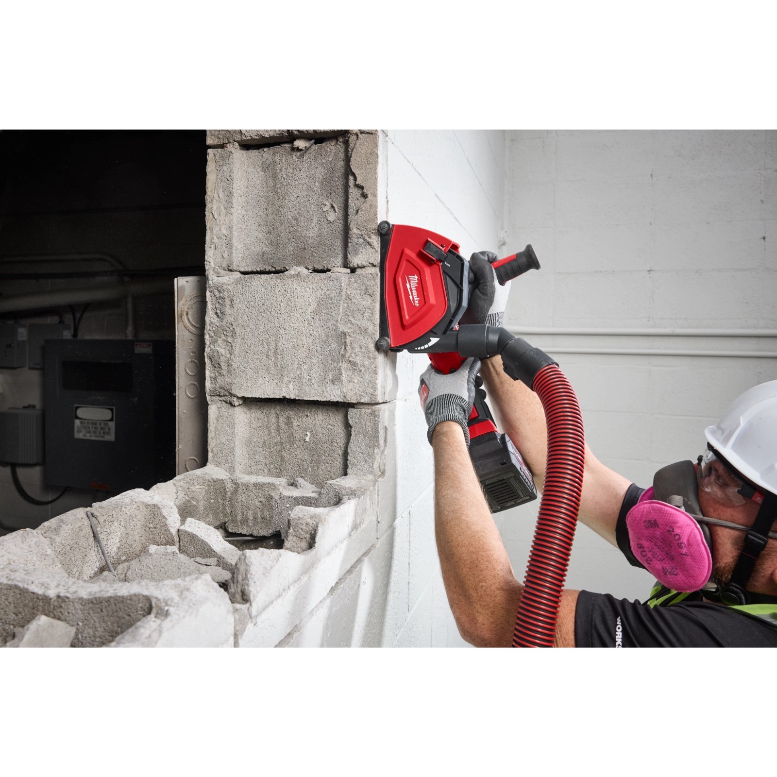 Milwaukee 49-40-6205 5" Angle Grinder Cutting Dust Shroud – Universal Fit gallery