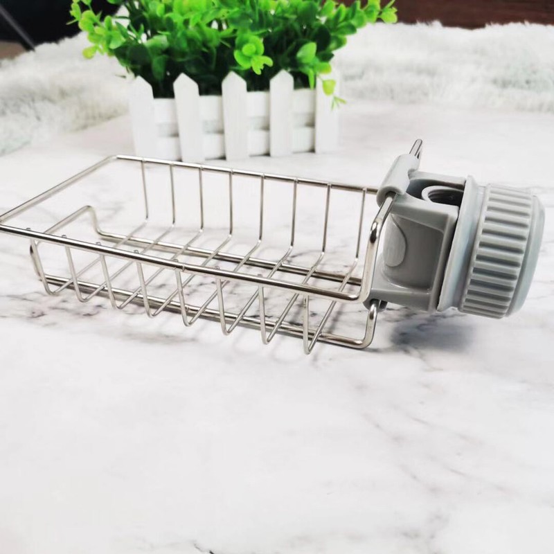 Drain Rack Storage Holder Shelf-Kitchen Sink Faucet Sponge Soap Cloth gallery