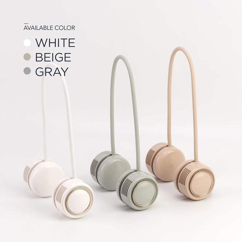 COOLIN Rolling Compact Neck Fan, Bladeless, Lightweight, Handsfree, Rechargeable gallery