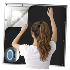 Magnetic Blackout Window Cover, 100% Blackout Shades 57″W x 39″L (Pack of 1)