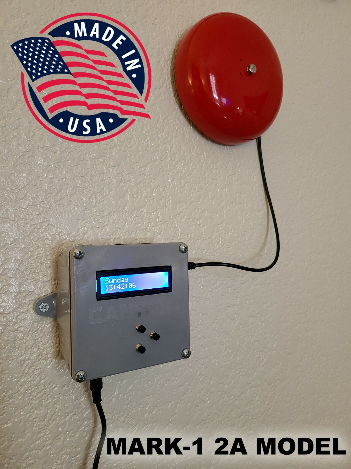 Factory break time alarm bell, notification system for warehouse 18 alarms! loud gallery