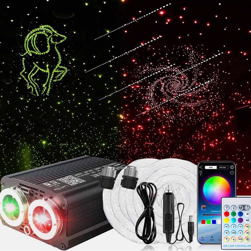 Twinkle Starlight Headliner Kit Meteor Shooting Star Fiber Optic Light for Car gallery