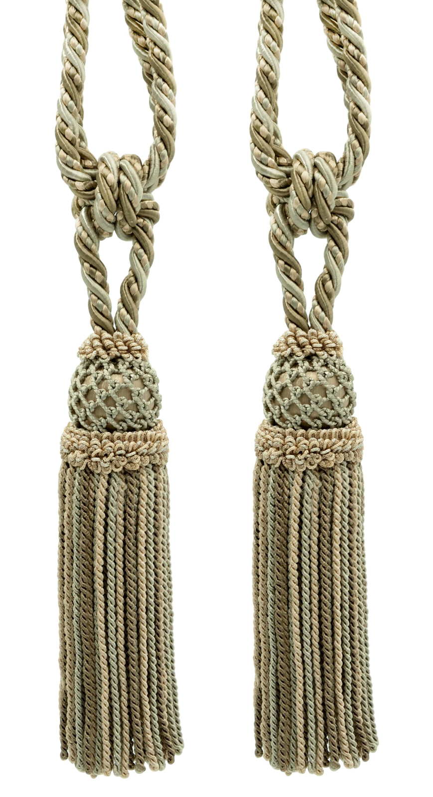 DÉCOPRO Tassel Tieback, Style# TBE8, Color# EL03 - Sandpiper Ivory [Set of 2] gallery