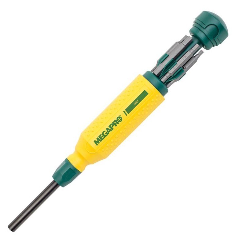 Megapro Hex Multi Bit Screwdriver 15in1 151HX 2-6mm 3/32-1/4 Hex Key Wrench Bit gallery