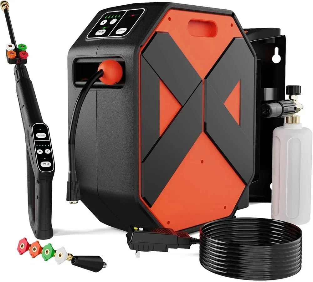 5000PSI GFCI Pressure Washer - 100FT Hose, Foam Cannon & 5 Nozzles gallery