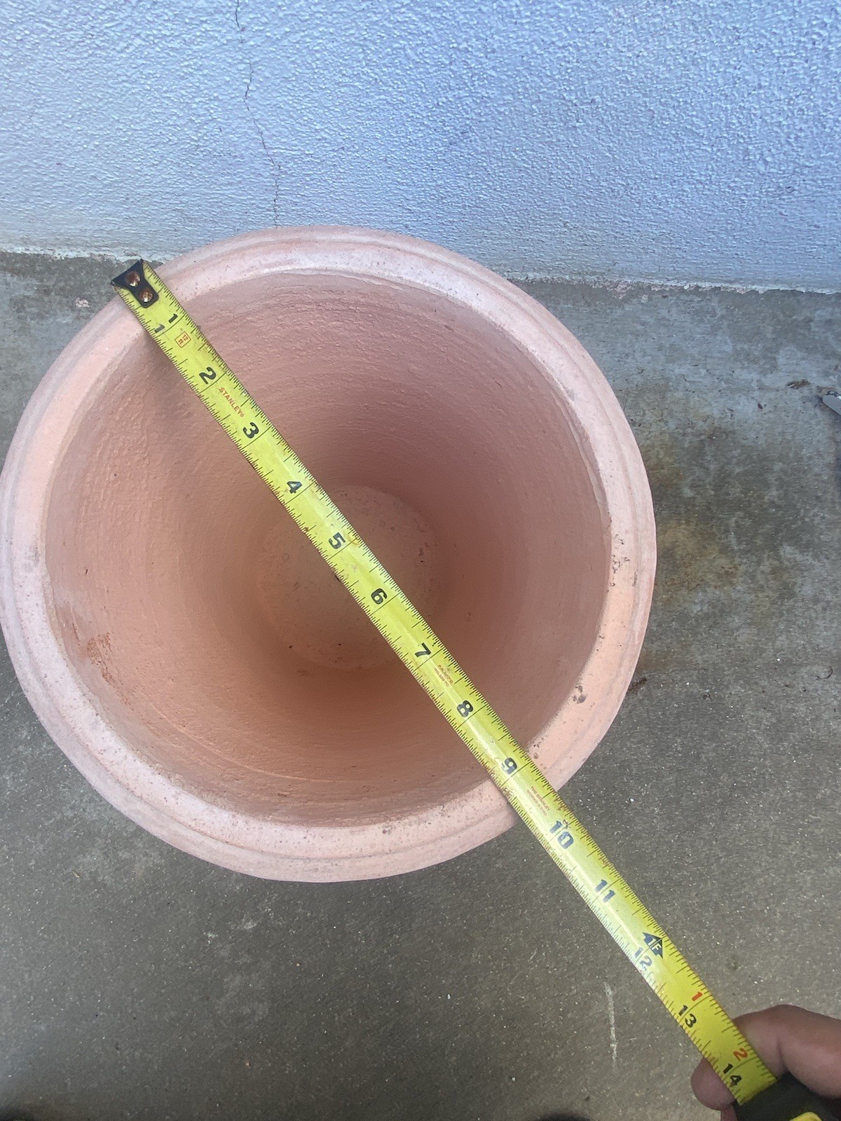 Small Thick Terracotta Clay Planter Italian Style gallery