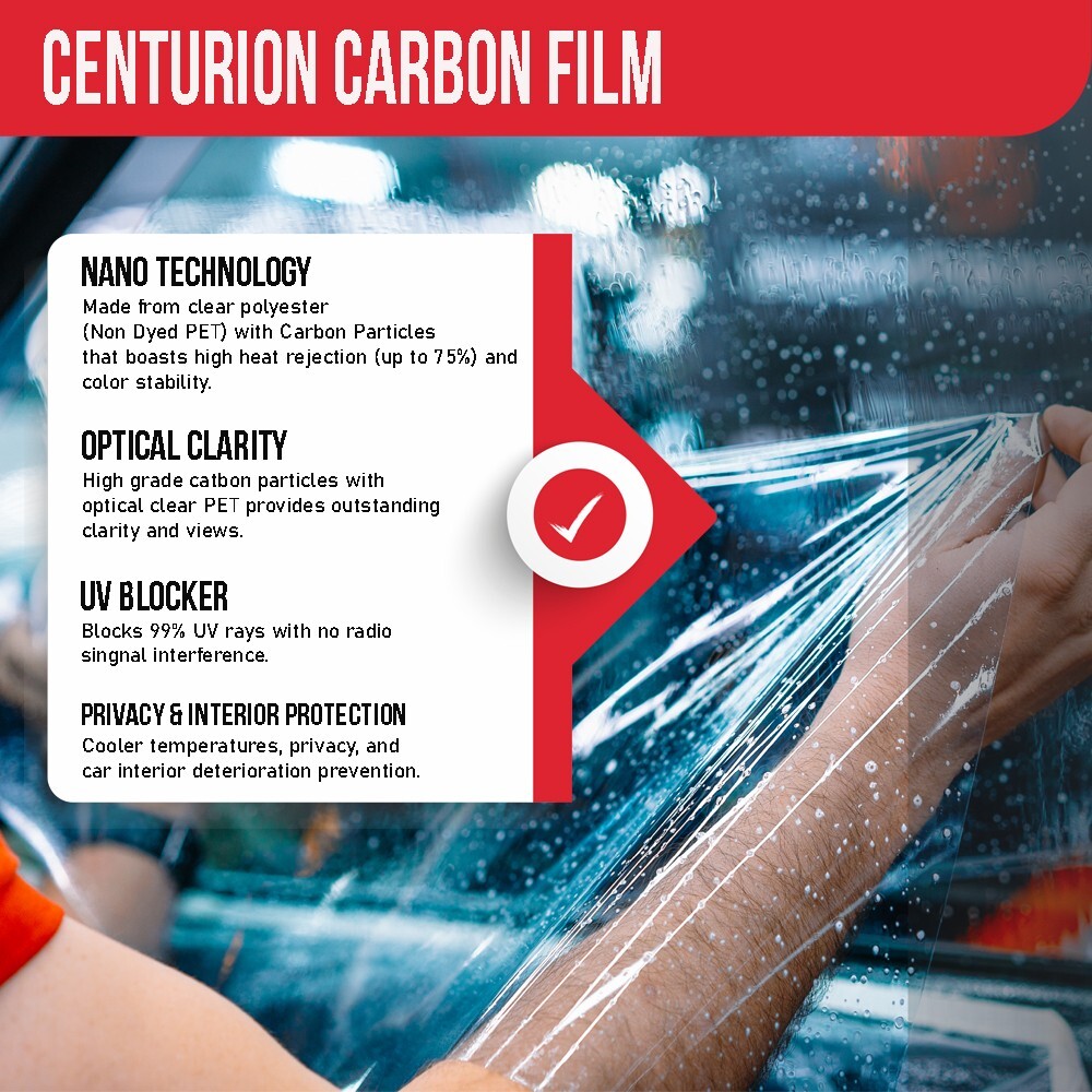 UNITED Centurion Window Tint Roll 2Ply Nano Carbon Car Home Any Size & Shade gallery