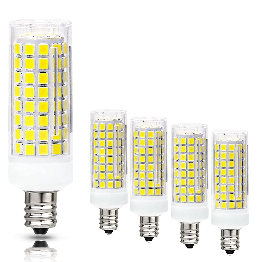 4 Pack E12 LED Corn Light Bulb Dimmable 100W Equivalent 1000LM 6000K Chandelier gallery
