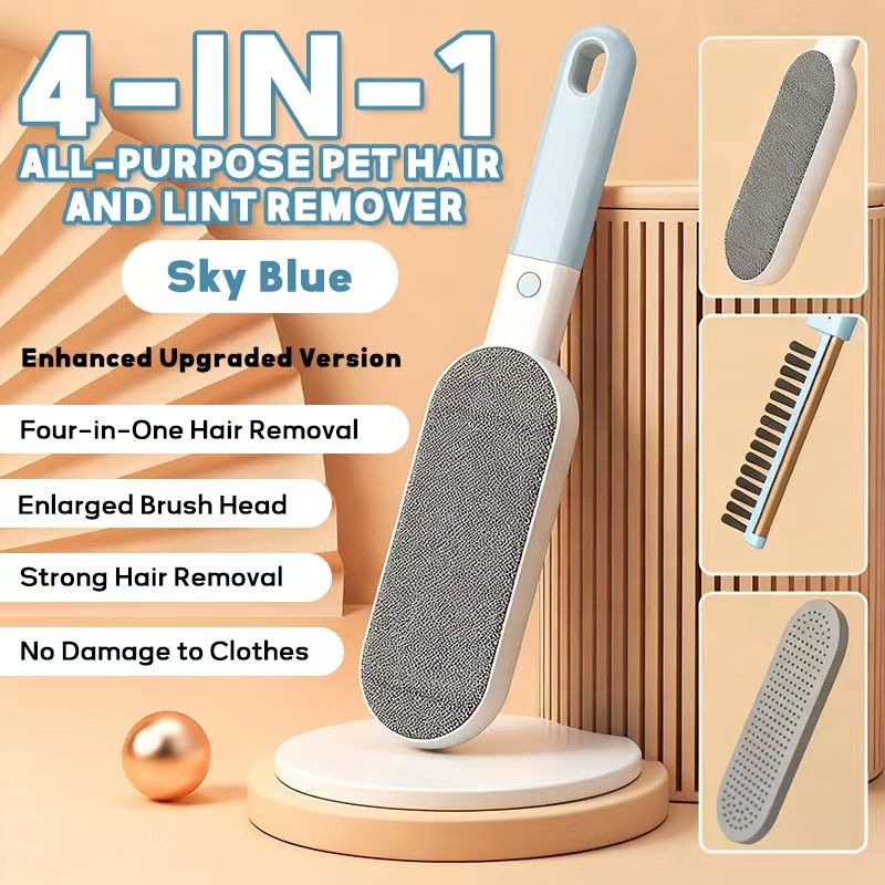 Multi-Functional 4-in-1 Lint Brush Static-Free Clothing Hair Removal Tool Kits gallery