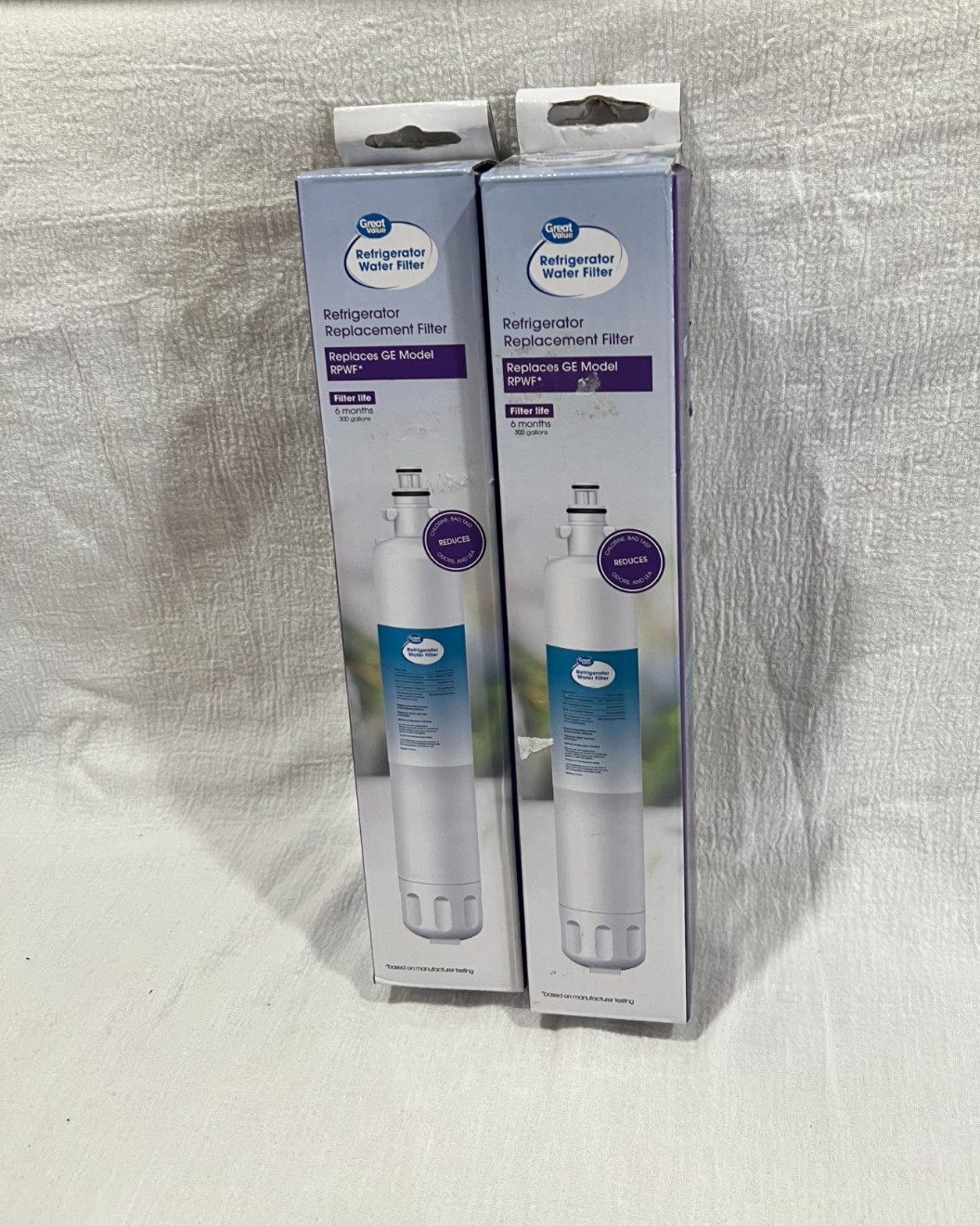 Great Value Refrigerator Water Filters Replaces GE Model RPWF 300 2 pack gallery