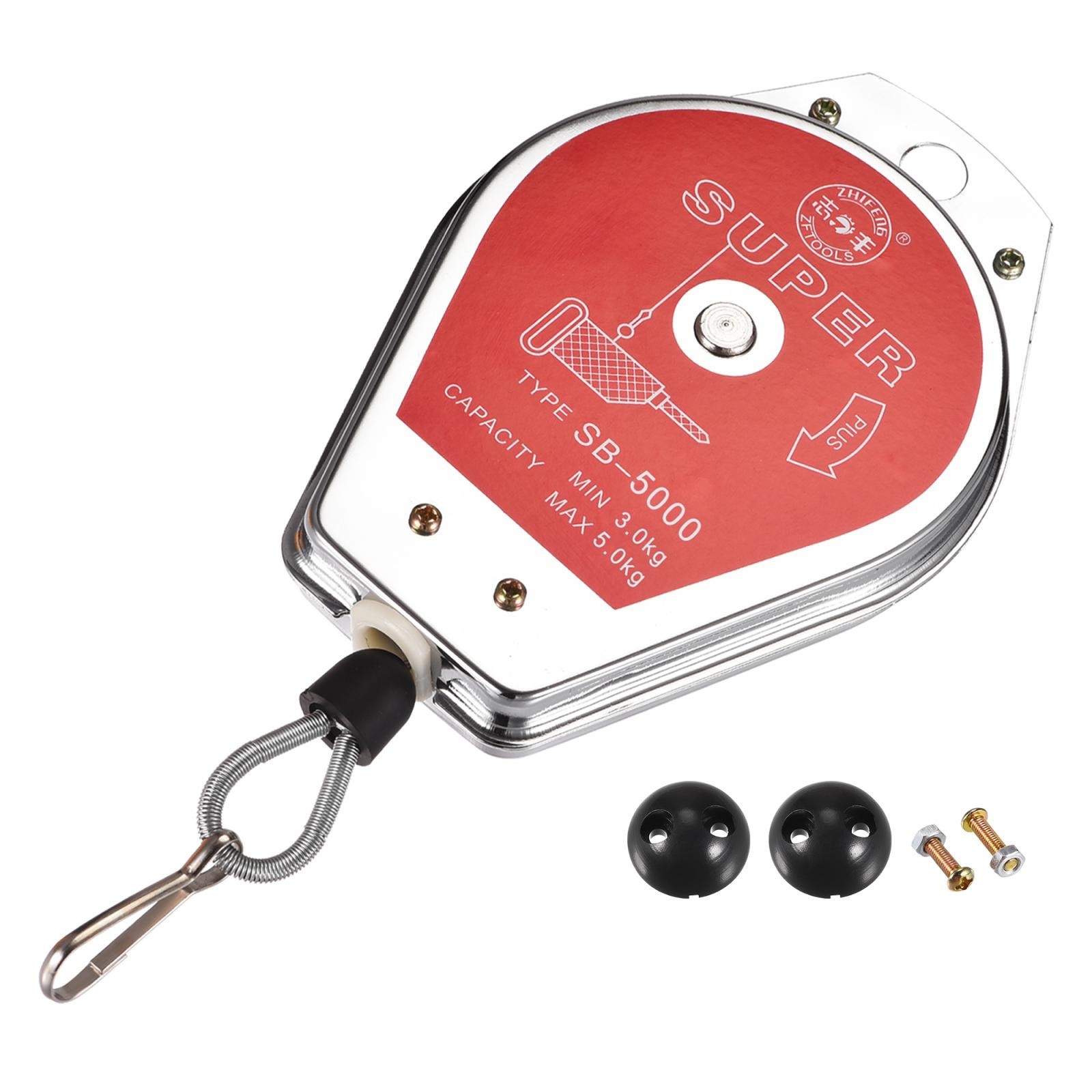 Retractable Spring Balancer 6.6-11lbs Red Tool Holder with Fitting Accessory gallery