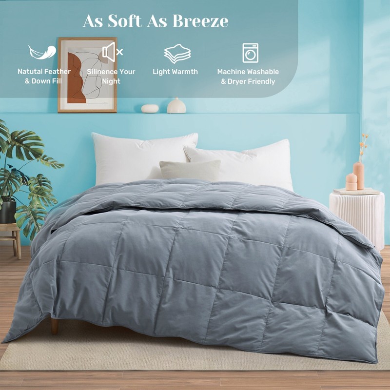 Oversize Summer Cooling Lightweight Down Comforter Hot Sleeper Bed Blanket gallery