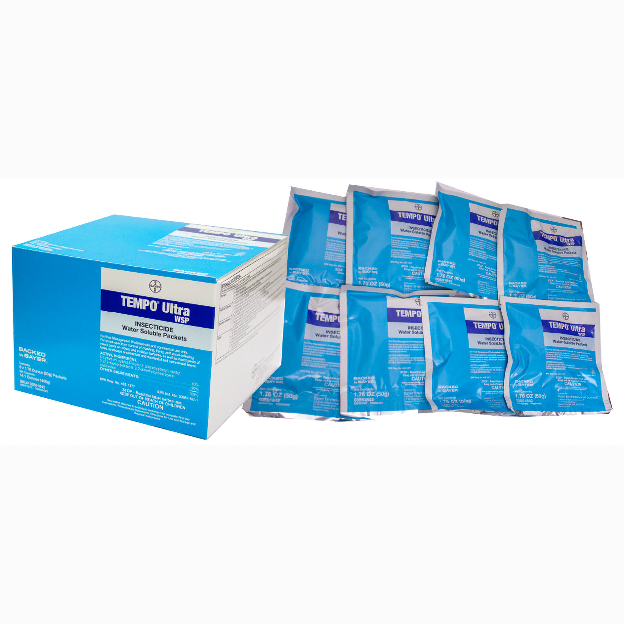 Tempo Ultra WSP Insecticide - 1 box (8 packets x 50g) by Envu gallery