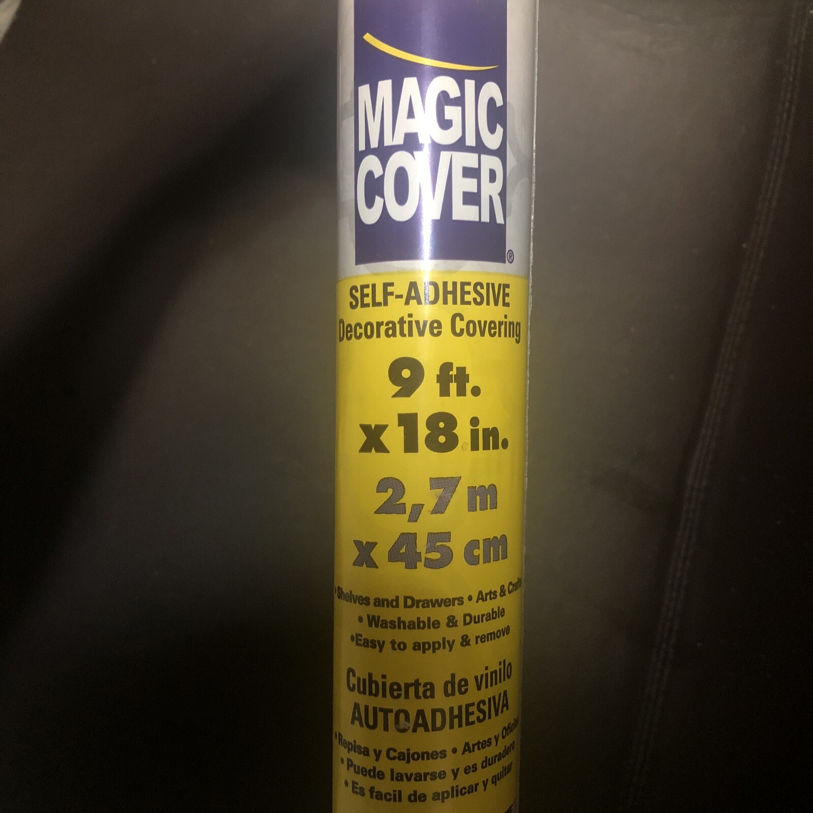 Magic Cover Self Adhesive Decorative Covering 18x9 GRY Adhes Liner -03-88R-01 gallery