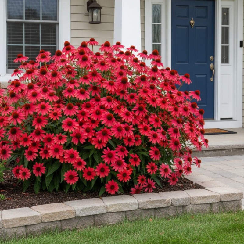 100 Red Coneflower Seeds – Vibrant Red Blooms for Pollinator Gardens gallery