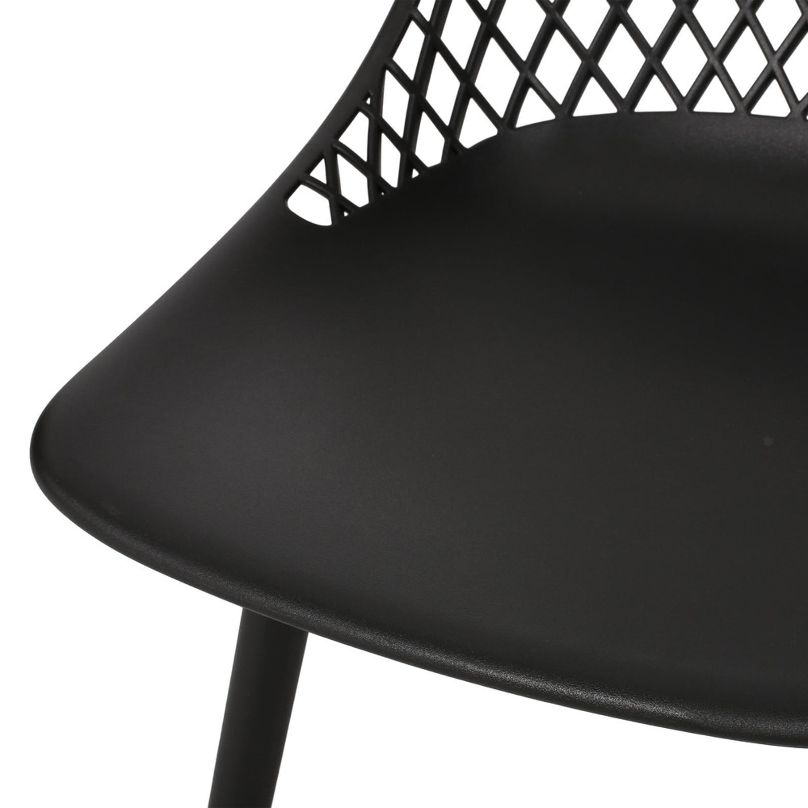 Modern Minimalist Outdoor Chair Set for Dining - Sturdy Weatherproof Frame and gallery