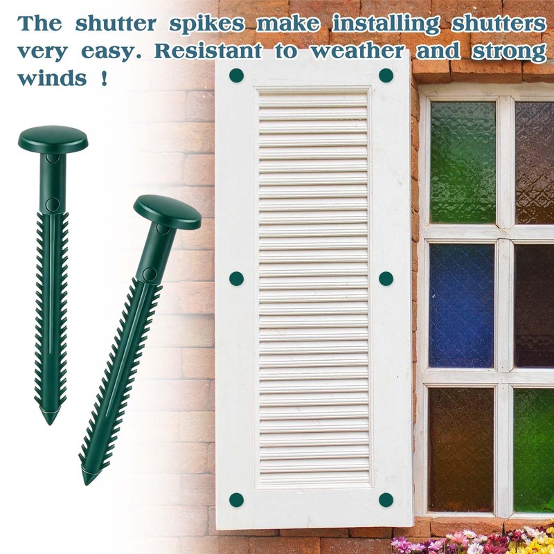 30Pcs 3 Inch Vinyl Shutter Fasteners, Window Shutter Panel Pegs Shutter Screw... gallery