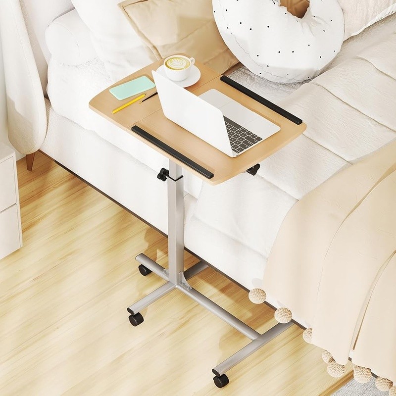 Adjustable Height Mobile Stand Desk Rolling Laptop Cart Sit to Stand Workstation gallery