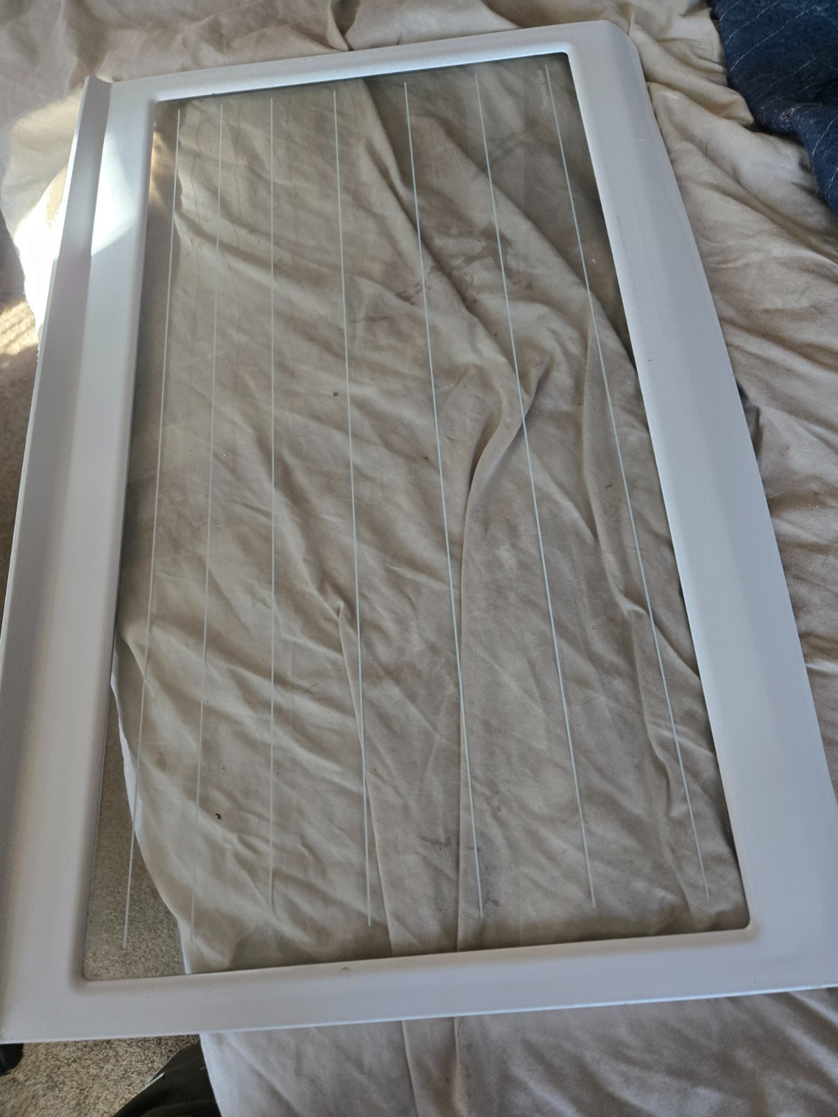 Whirlpool Refrigerator Tempered Glass Shelf w/Plastic Frame Part # 2262688 gallery