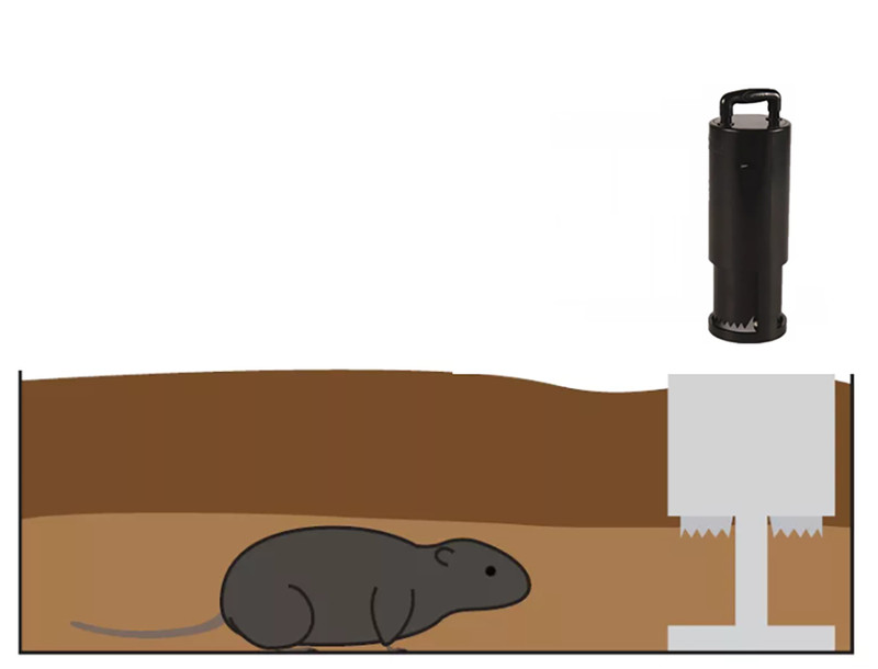Gopher Mole Vole Tunnel Trap Sensitive Trapper Eco Friendly Catcher for Outside. gallery