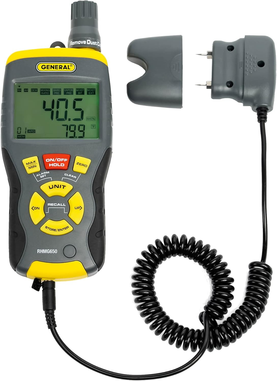 9-in-1 Digital Thermo-Hygrometer & Moisture Meter - Non-Invasive Sensor gallery