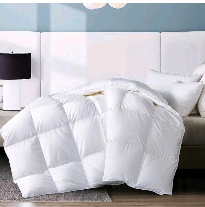 WhatsBedding Full Comforter Feather and Down, White Duvet 82x86 Inch READ Desc. gallery