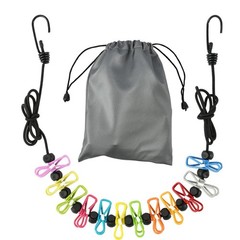 Retractable Portable Clothesline for Travel, Clothing line with 12 Clothes Cl…