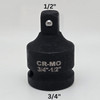 3/4 Inch Impact Socket Adapter Reducer 3/4" Female x 1/2" Male Chrome-Molybdenu gallery