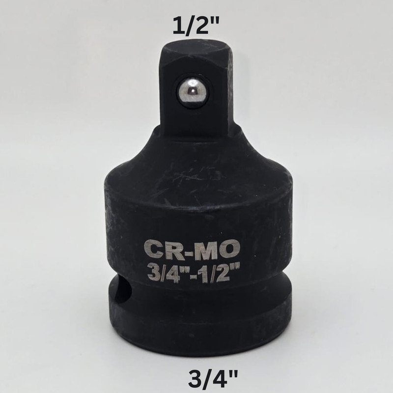 3/4 Inch Impact Socket Adapter Reducer 3/4" Female x 1/2" Male Chrome-Molybdenu gallery