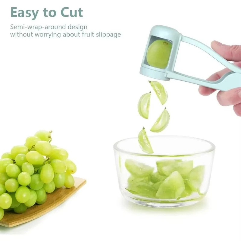 Tomato Slicer Cutter Grape Tools Cherry Fruit Salad Splitter Artifact for Toddle gallery