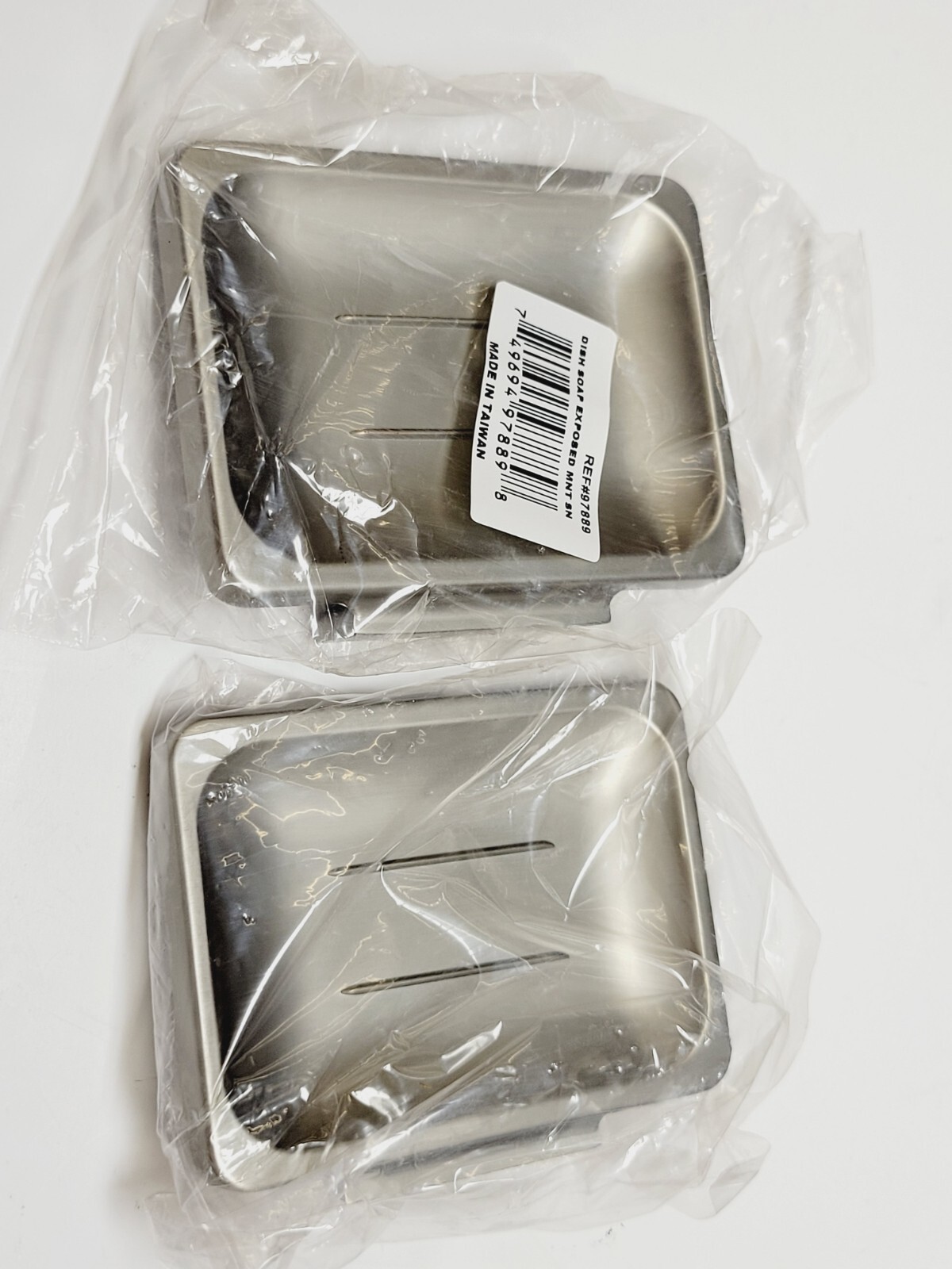 Jones Stephens - 97889 brushed nickel bar soap dish Brass 2pc gallery