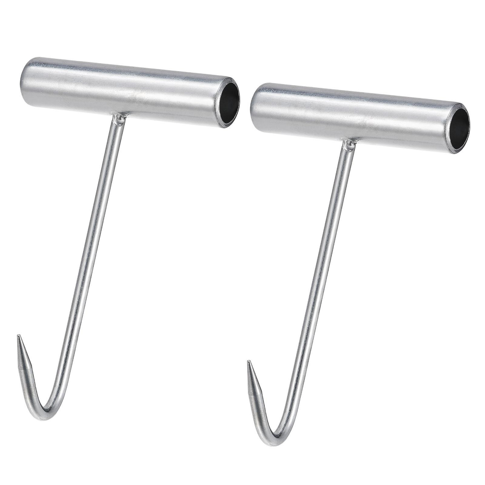6" T-Handle Meat Boning Hook, Iron T Hooks for Butcher Shop 2Pcs gallery