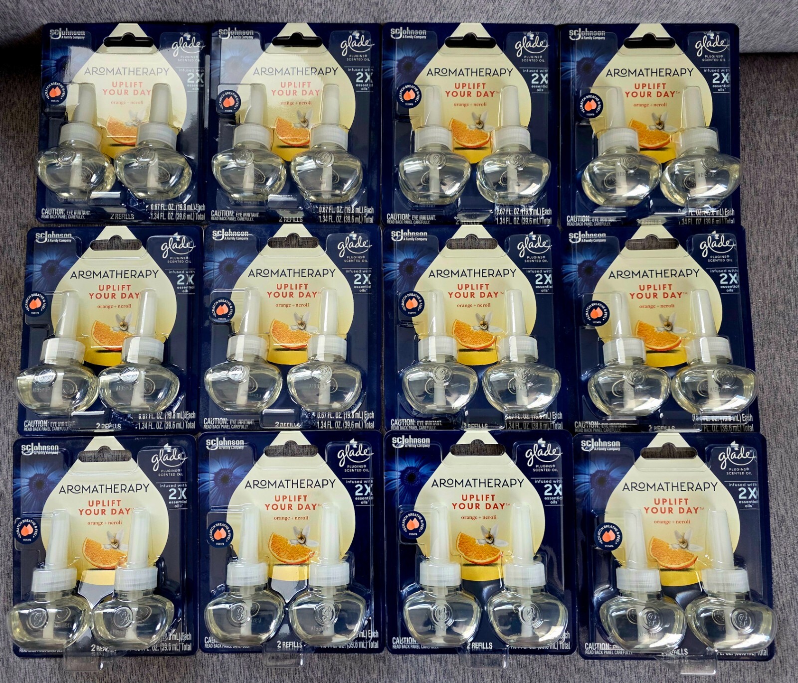 24 Glade Aromatherapy Oil Refills, Uplift Your Day ( Orange + Neroli ) Limited gallery