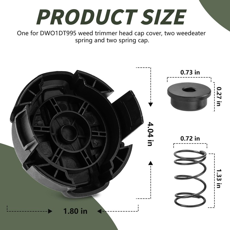 Dewalt DCST922 String Trimmer Head Cap & Spring Replacement Parts Weed Trimmer gallery
