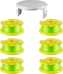 AC80RL3 Trimmer Line Spool for Ryobi One plus 0.080 Diameter 6 Spools 1 Cap