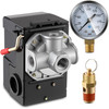 Air Compressor Pressure Switch 135-175 4-Port 20 Amp with 0-200 PSI Gauge and 20 gallery