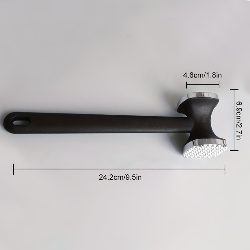 8.9-inch Double-Sided Stainless Steel Meat Tenderizer Steak Hammer gallery