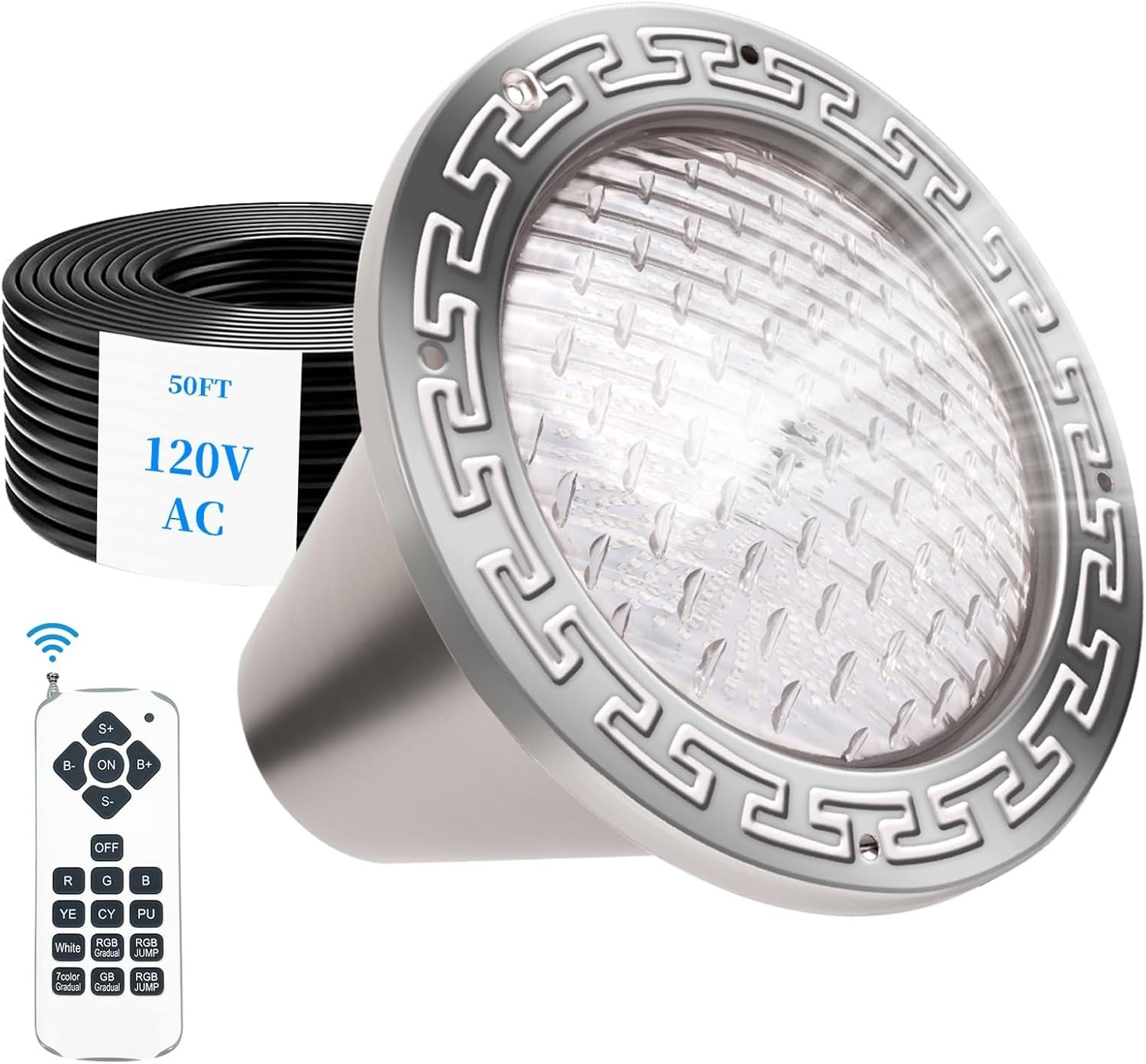 10" LED Pool Light for Inground Pool 50W RGB Color Remote Fits Pentair Hayward gallery