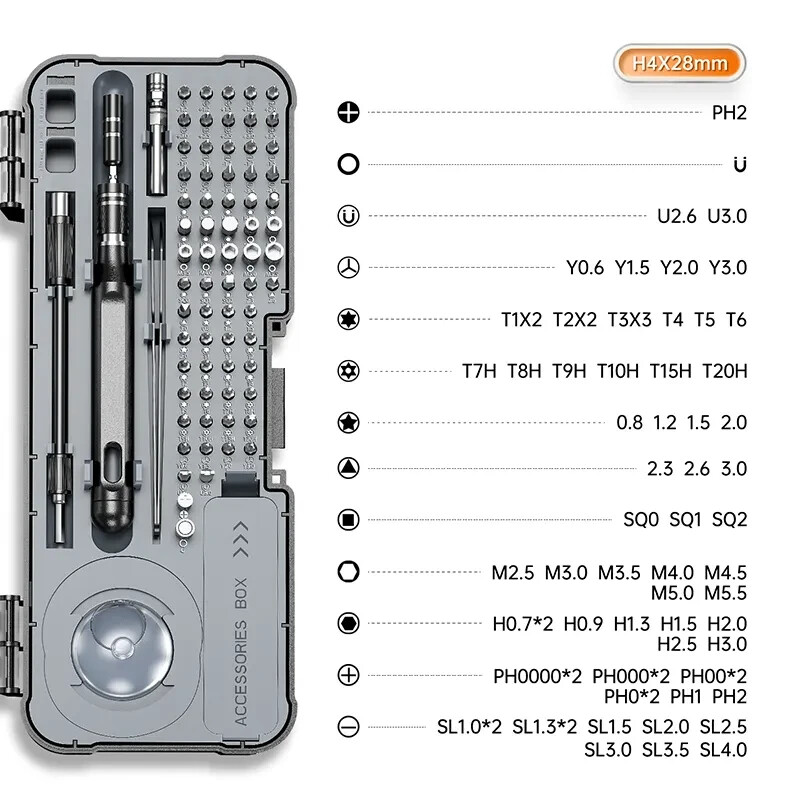 38 In 1 Precision Screwdriver Set Mobile Phone Laptop Computer Tool Kit(Black) gallery