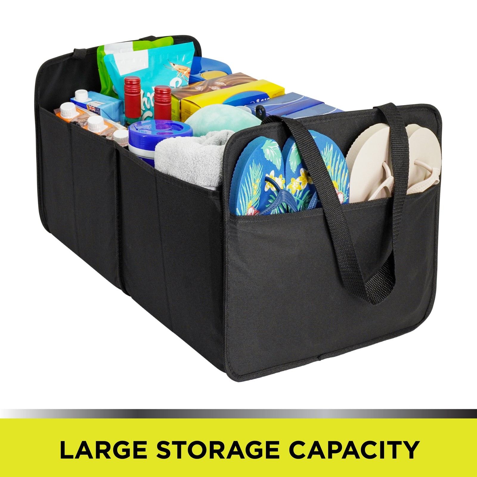 Car Hard-Sided Collapsible Trunk Organizer (Black) gallery
