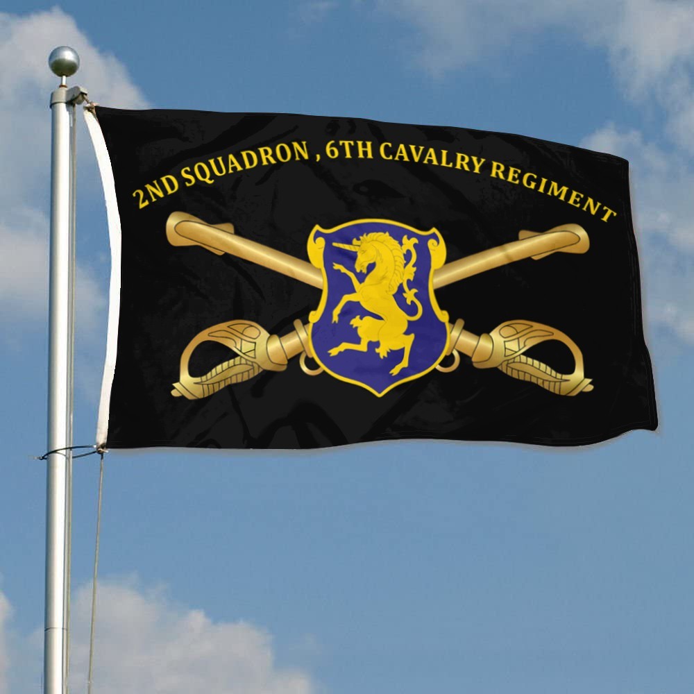 2nd Squadron, 6th Cavalry Regiment US Army Flag 3x5Feet with Brass Grommets gallery