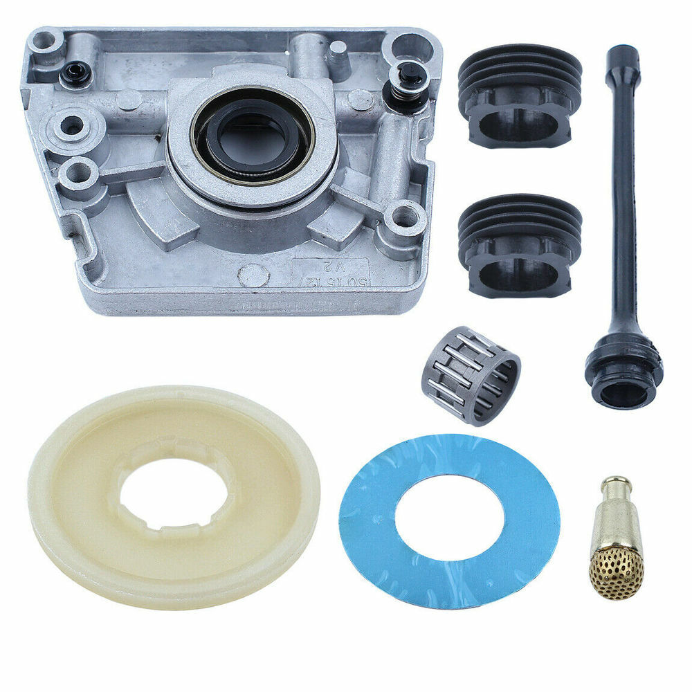 Oil Pump Filter Oiler Worm Gear Kit For HUSQVARNA 61 66 266 XP 268 272 272XP gallery