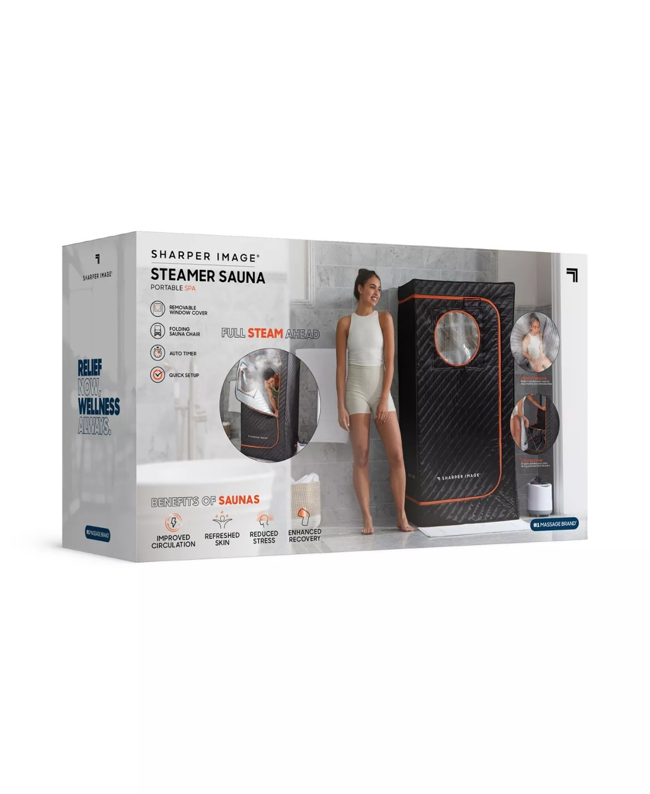 189$ Sharper Image Portable Steam Sauna Spa Tent with Steam Generator & Chair gallery