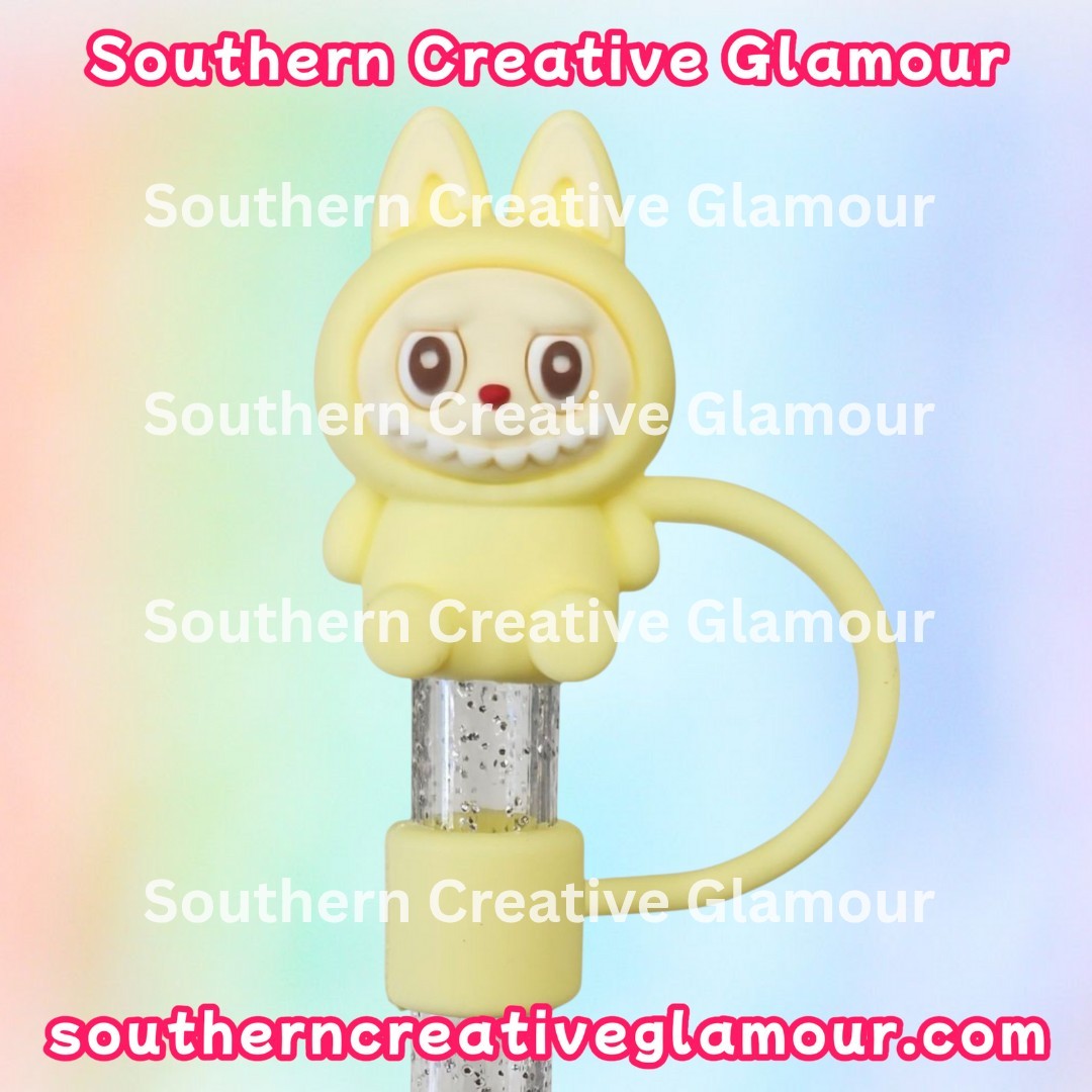 Cute Yellow 3D Straw Topper - 10mm - Straw Cover - Fits Stanley Tumblers - Charm gallery