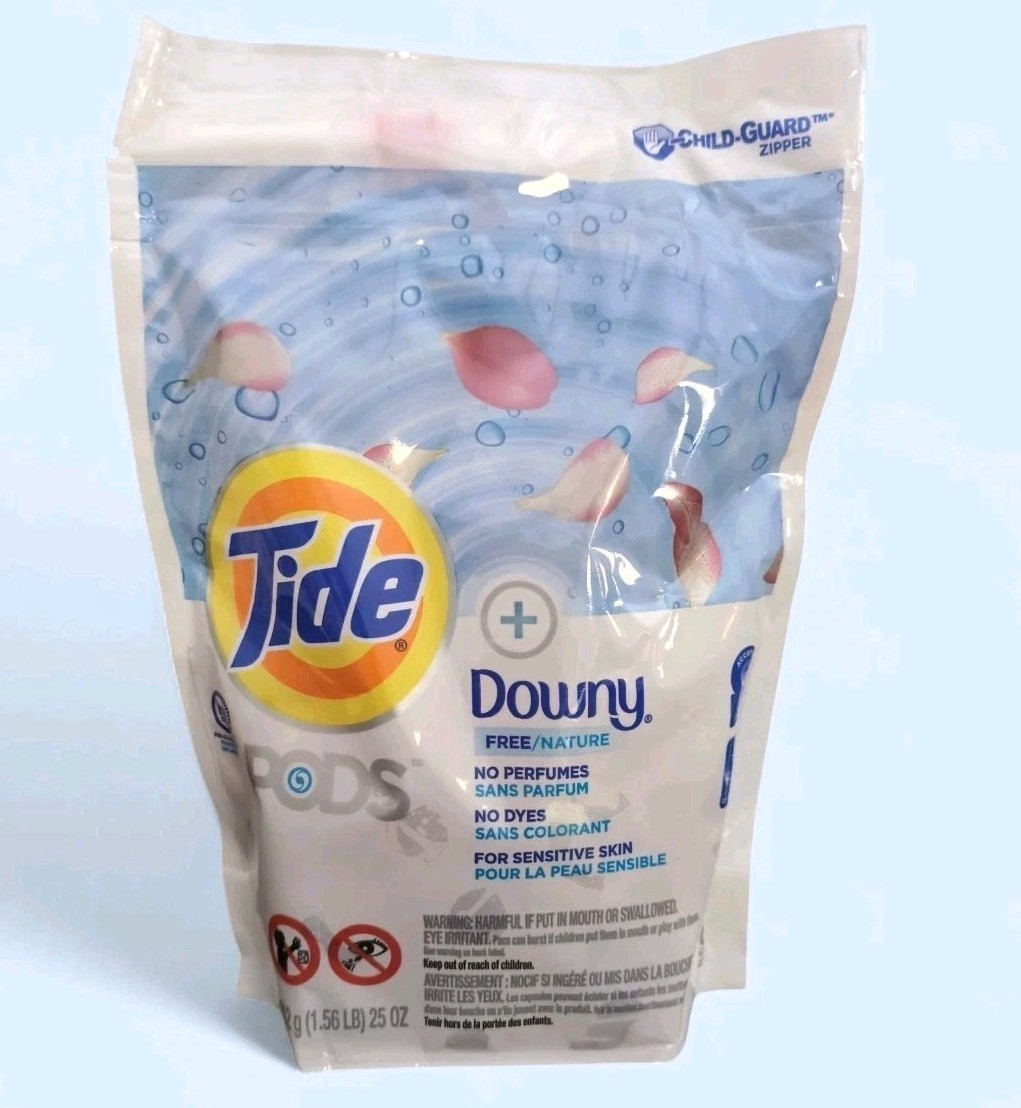 TIDE + DOWNY Free Pods Laundry Detergent Soap 26 Pacs Sensitive Skin No Perfumes gallery