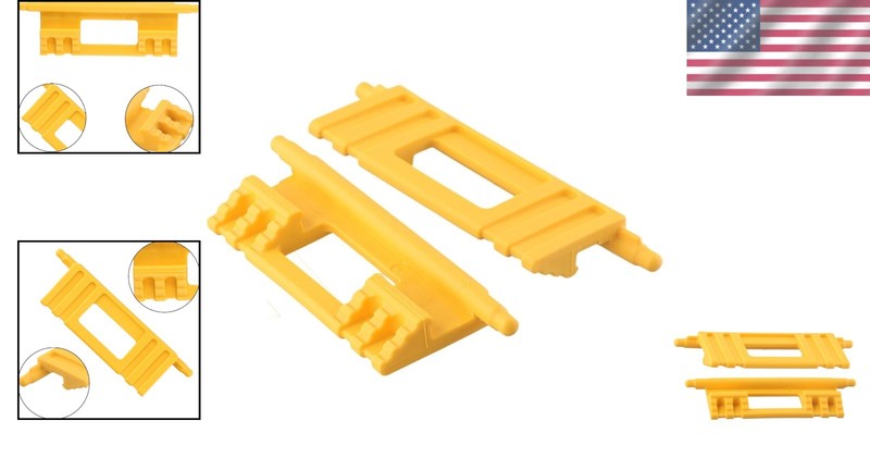 Functional 2-Pack Tool Clips for DEWALT Tool Boxes - 1.25 Inch Clips in Yellow gallery