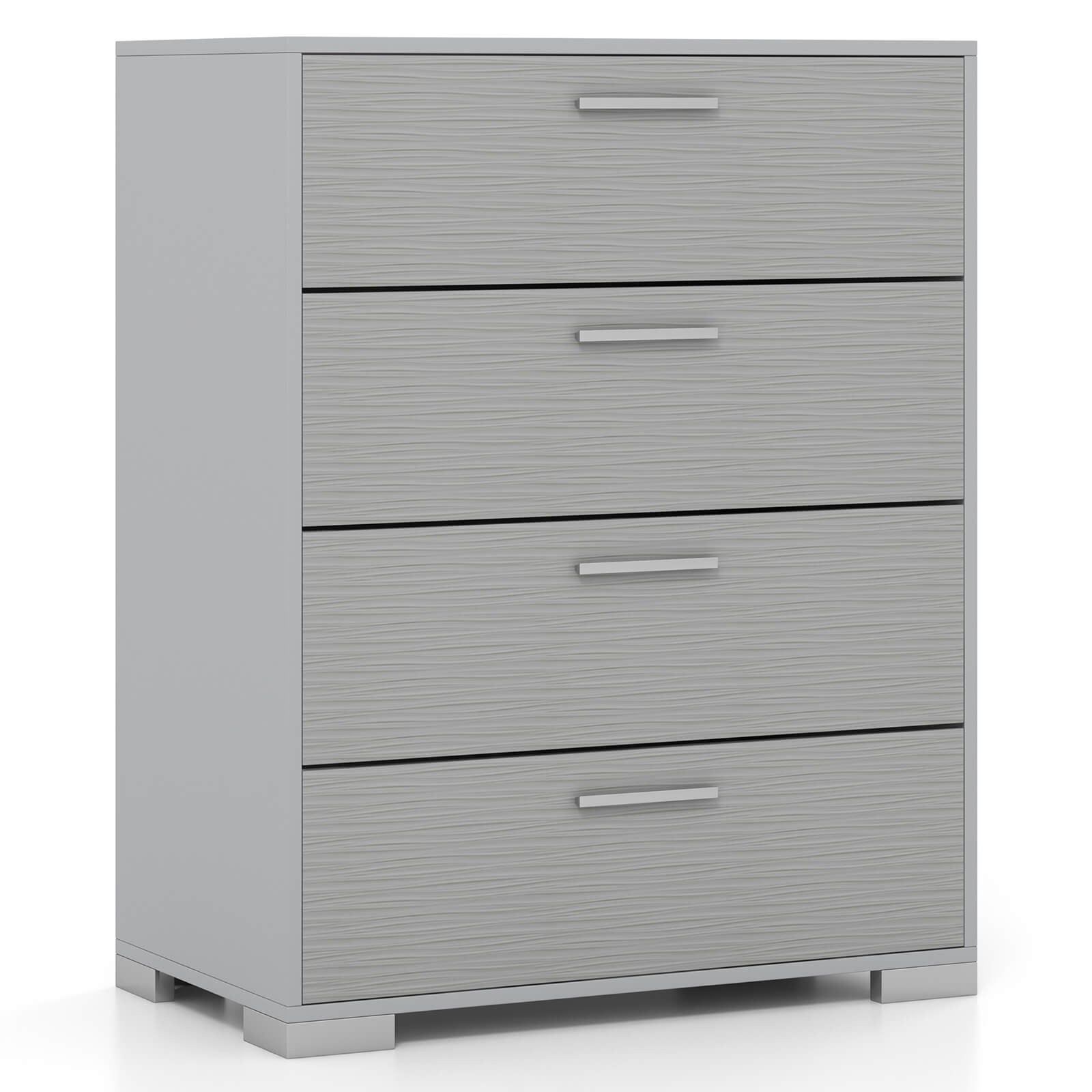 4 Drawer Storage Cabinet with Metal Legs & Handles Anti-Toppling Devices gallery